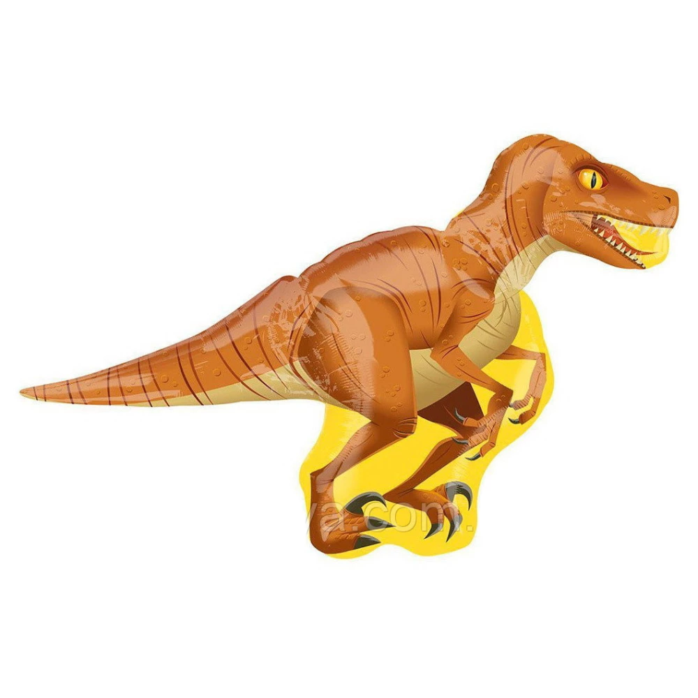 Куля міні фольгований фігурний “Динозавр Тиранозавр“ 40см см Китай