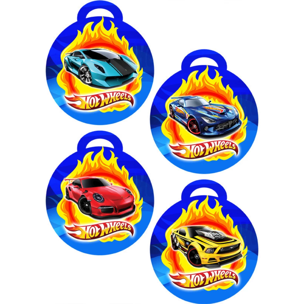 Медальки/медали (10шт.)  “Хот Вилс“ картонные тематические -малотиражные-