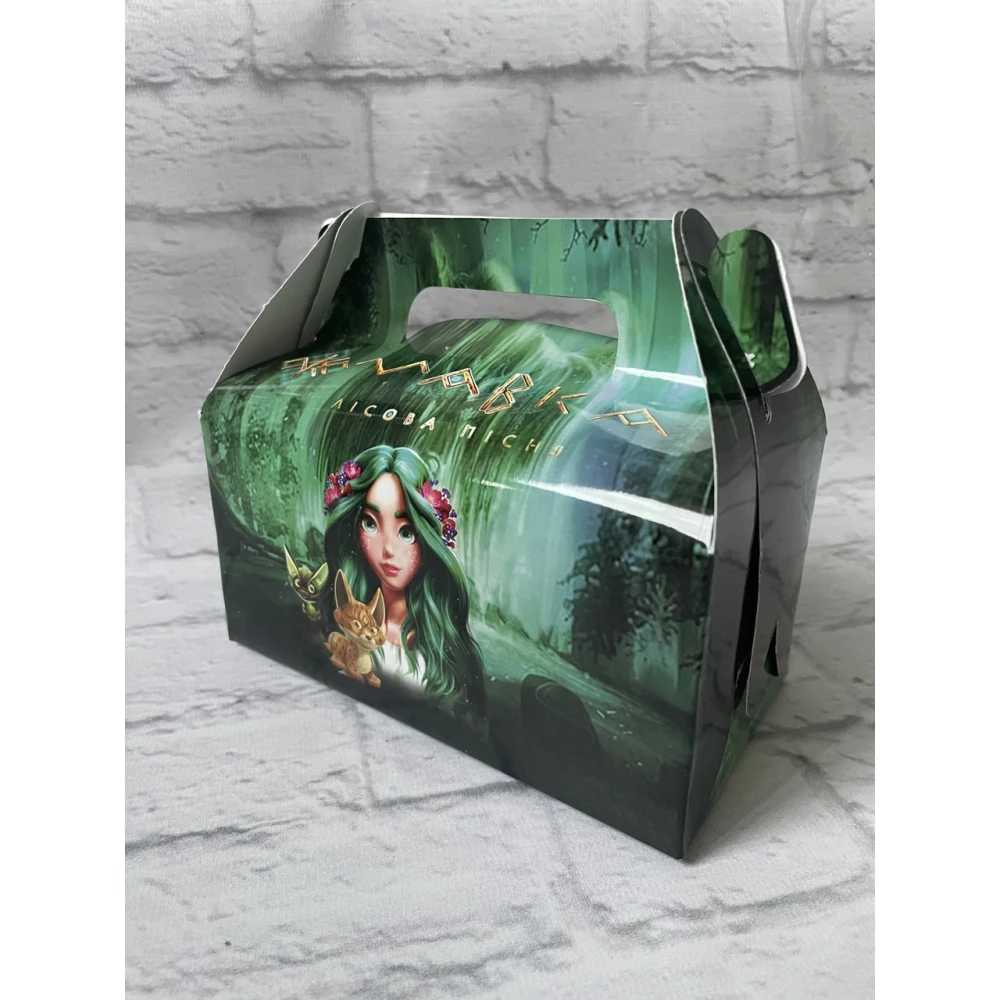 Коробочка “Мавка“ порційна для тортика/подарунків 13х15х8,5