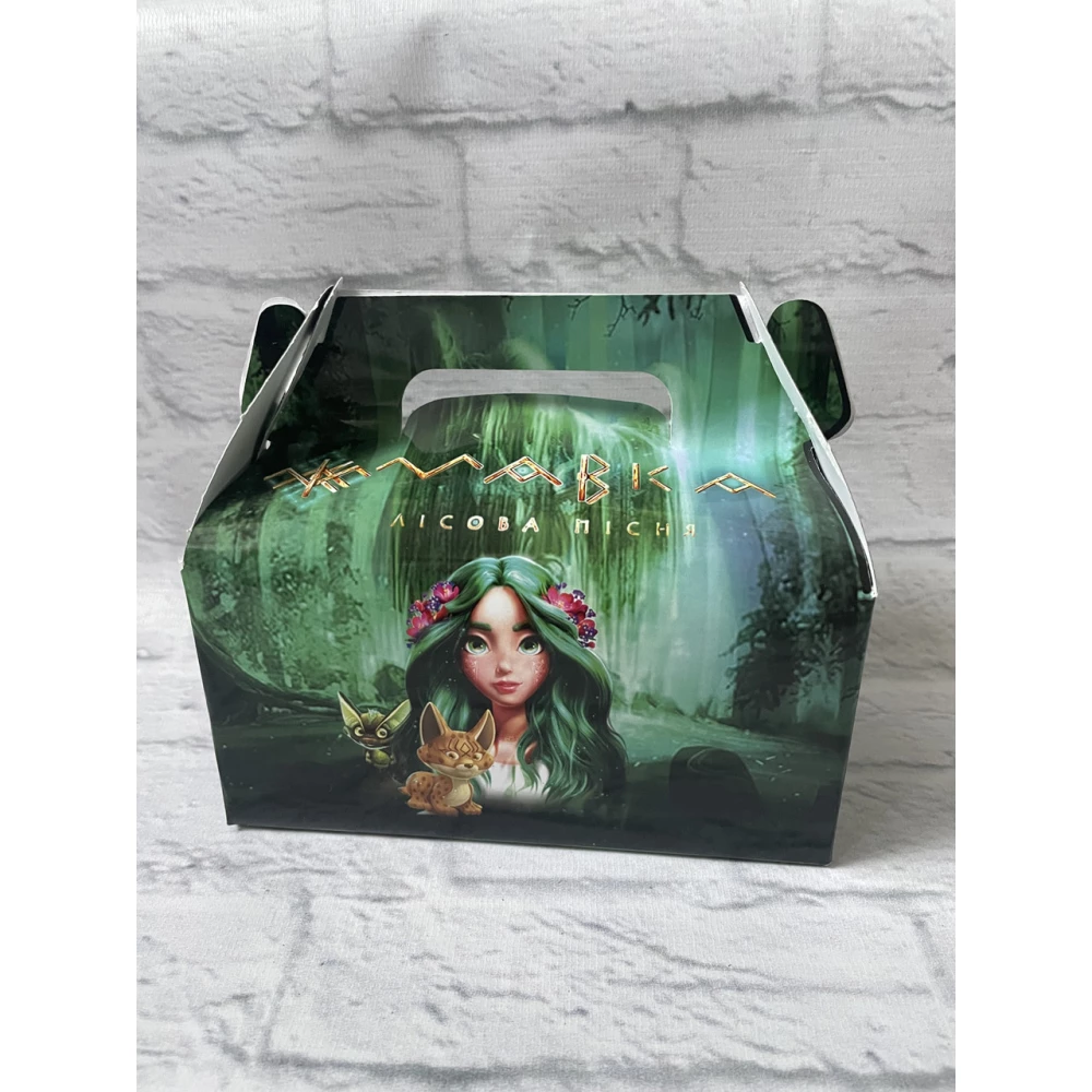 Коробочка “Мавка“ порційна для тортика/подарунків 13х15х8,5