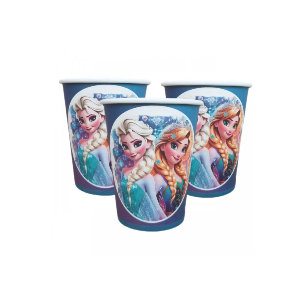 Стаканчики бумажные Холодное сердце  (10шт/уп. 250 мл.) одноразовые детские -