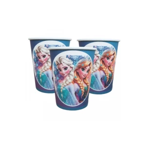 Изображение товара - Стаканчики бумажные Холодное сердце (10шт/уп. 250 мл.) одноразовые детские -