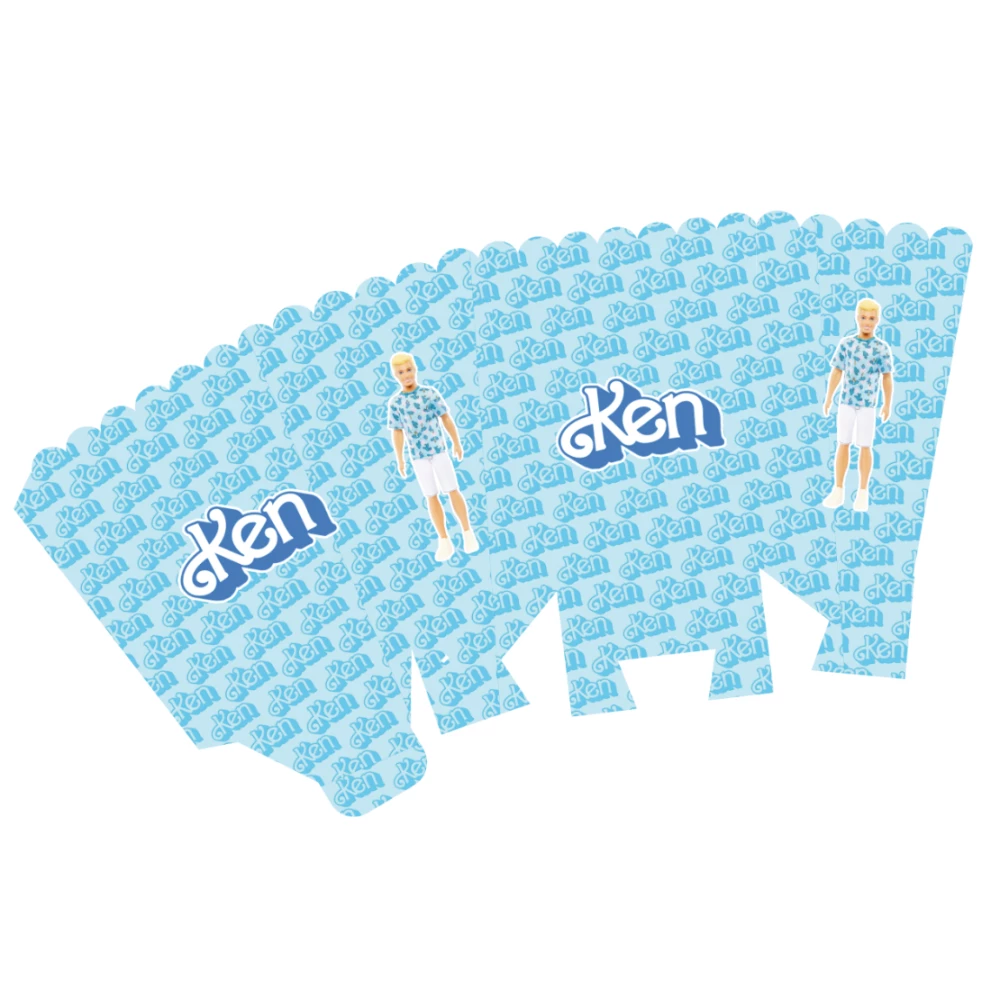 Коробочка для попкорна “Кен з Барбі“ 15,5*11,5*9,5 см - поштучно