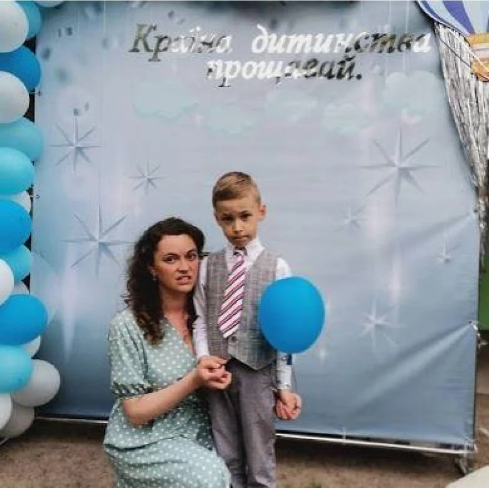 Баннер 2х2м “Серебро голубоватое“ (фото-имитация) - Фотозона (виниловый) на день рождения (без каркаса) -