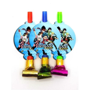 Изображение товара - Язычки - гудки “Бейблейд“ (6 шт/уп) карнавальные малотиражные