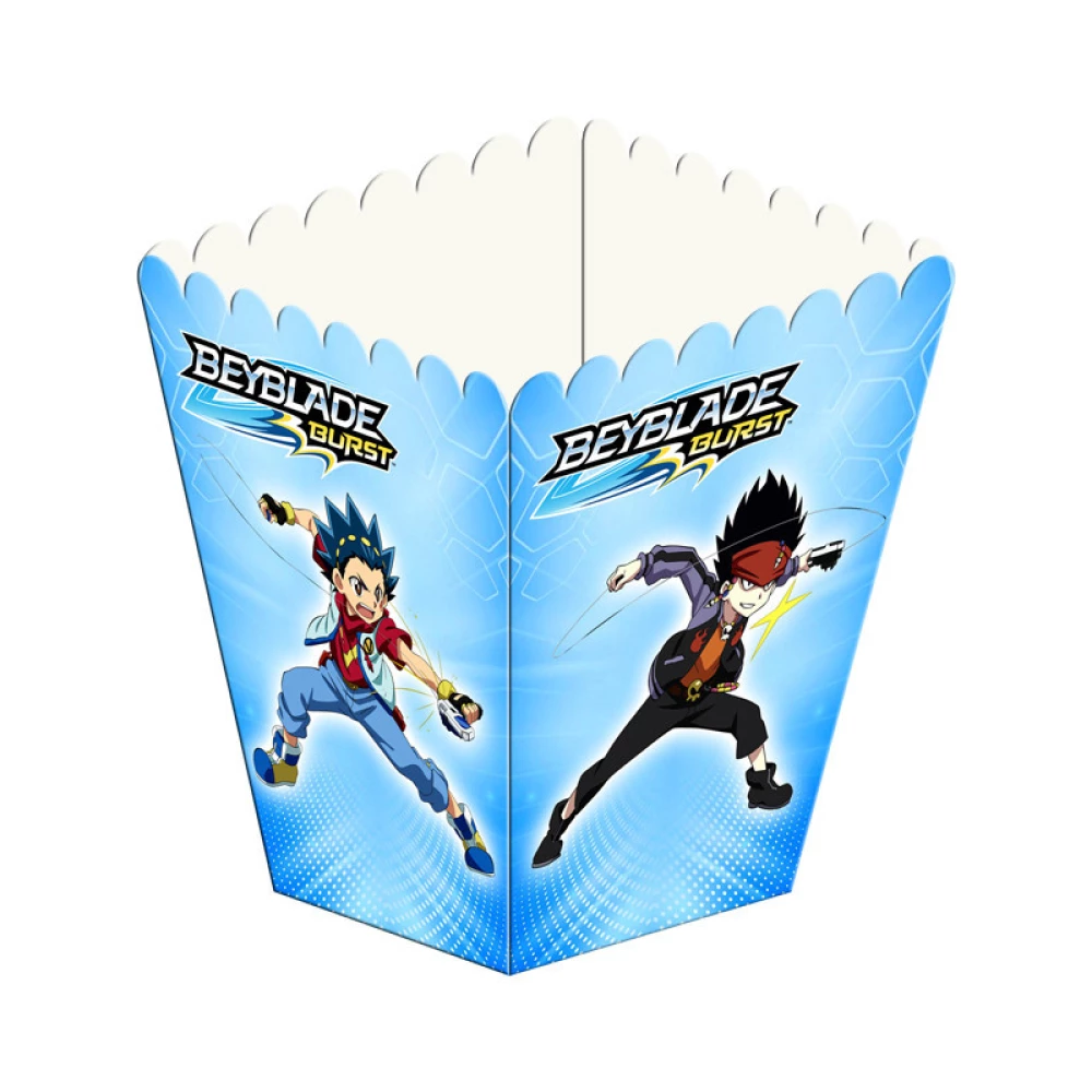 Коробочка для попкорну “Бейблейд“ Поштучно 10см висота (малотиражні)