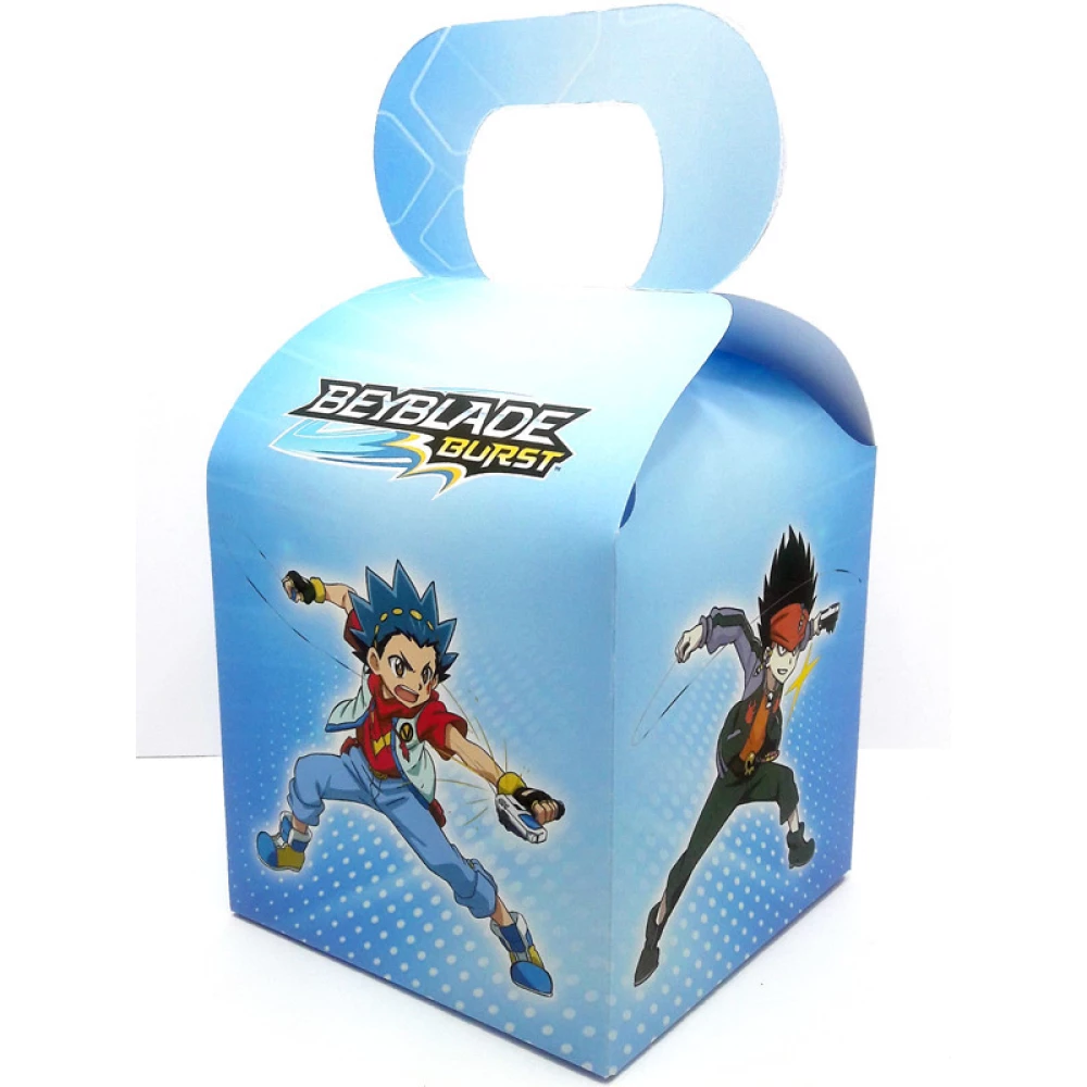 Коробочка Бейблейд для подарунків і частувань 10х10х10 малотиражні -
