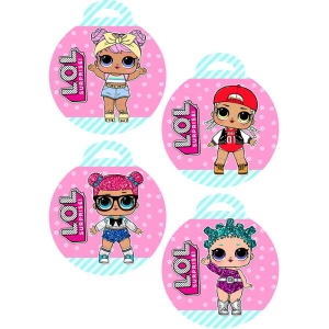 Изображение товара - Медальки/медали “Куклы ЛОЛ“ картонные тематические (10шт.) малотиражные-