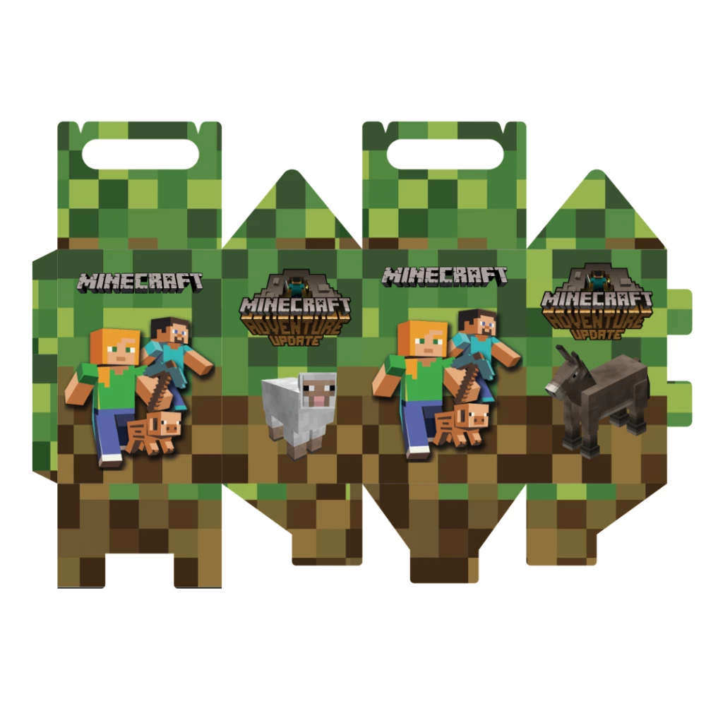Коробочка Майнкрафт для подарков и сладостей 14х9х10