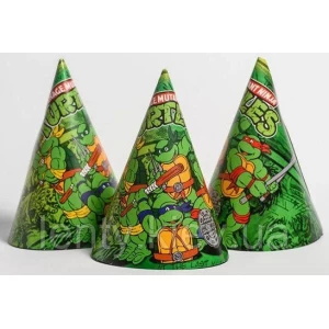 Изображение товара -  Колпачки, Черепашки Ниндзя праздничные карнавальные 16 см (1шт)-