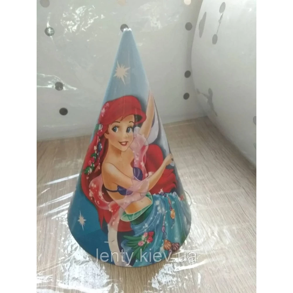 Ковпачки, Русалочка Аріель святкові карнавальні 16 см (1шт)-