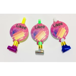 Изображение товара - Язычки - гудки в стиле “Лайки“ (6 шт/уп) карнавальные малотиражные