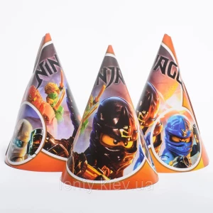 Зображення товара -  Ковпачки,Ниндзяго-5 святкові карнавальні 16 см (1шт)-