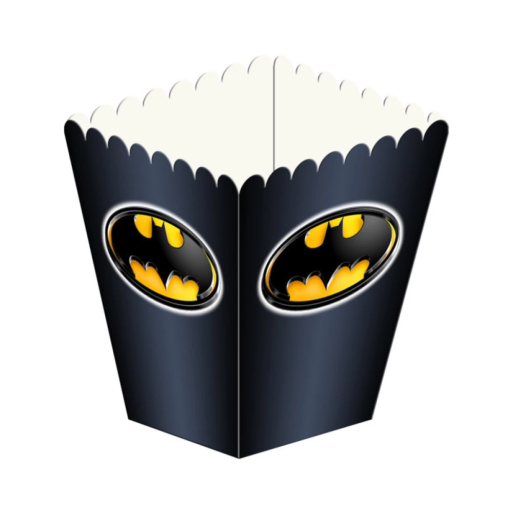 Коробочка для попкорну “Бетмен (Чорний)“ Поштучно 10см висота (малотиражні)