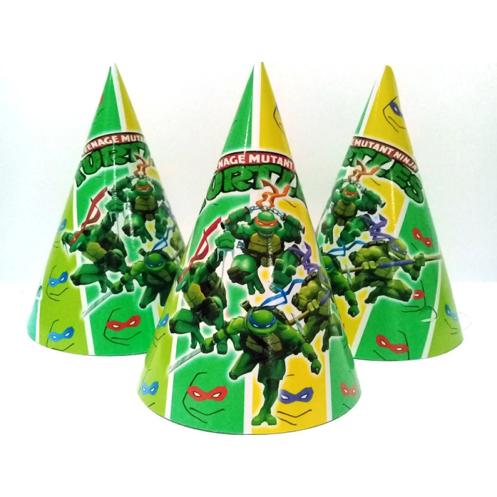 Колпачки “Черепашки Ниндзя“ (поштучно) колпаки праздничные карнавальные (редкие коллекции) малотиражн