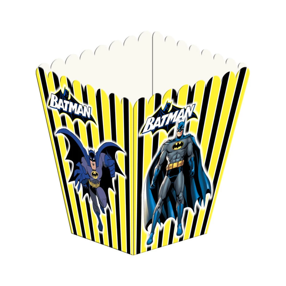 Коробочка для попкорну “Бетмен (смужка)“ Поштучно 10см висота (малотиражні)