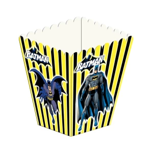 Зображення товара -  Коробочка для попкорну “Бетмен (смужка)“ Поштучно 10см висота (малотиражні)