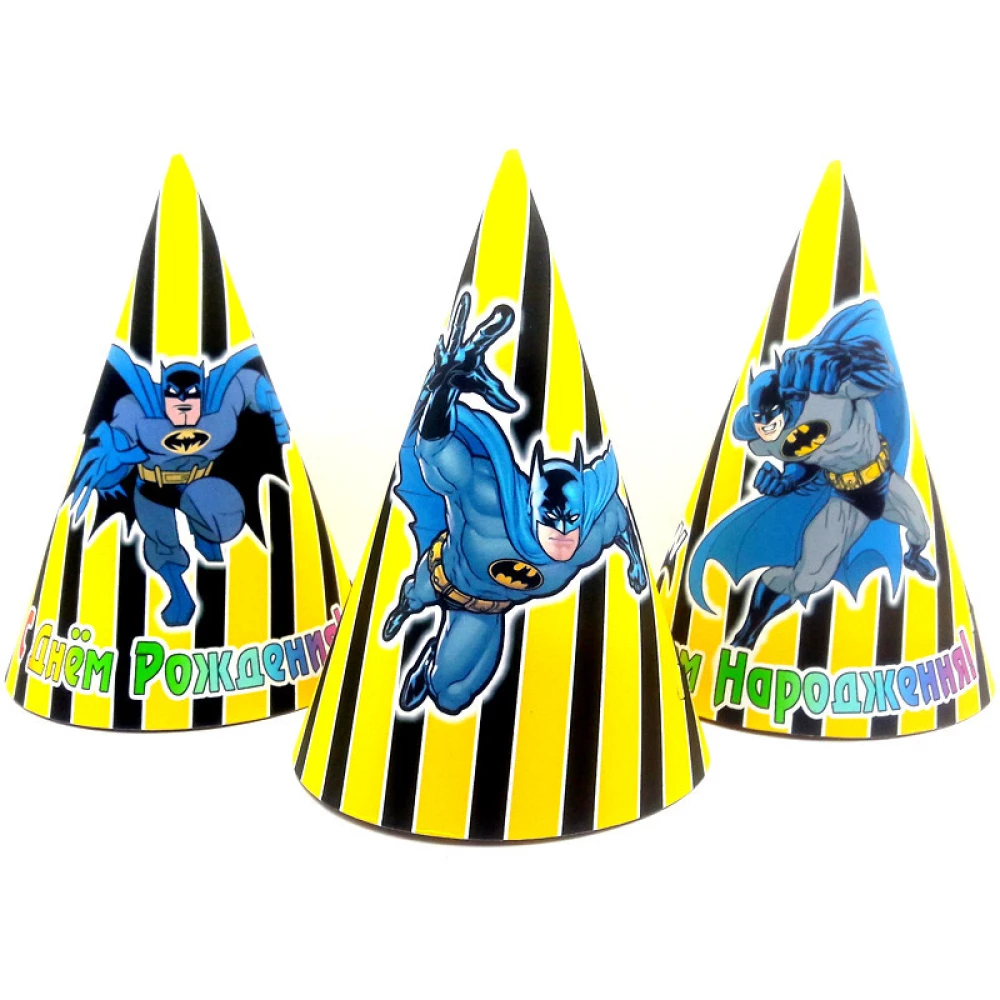 Ковпачки “Бетмен“ смужка (поштучно) ковпаки святкові карнавальні (рідкісні колекції) малотиражн