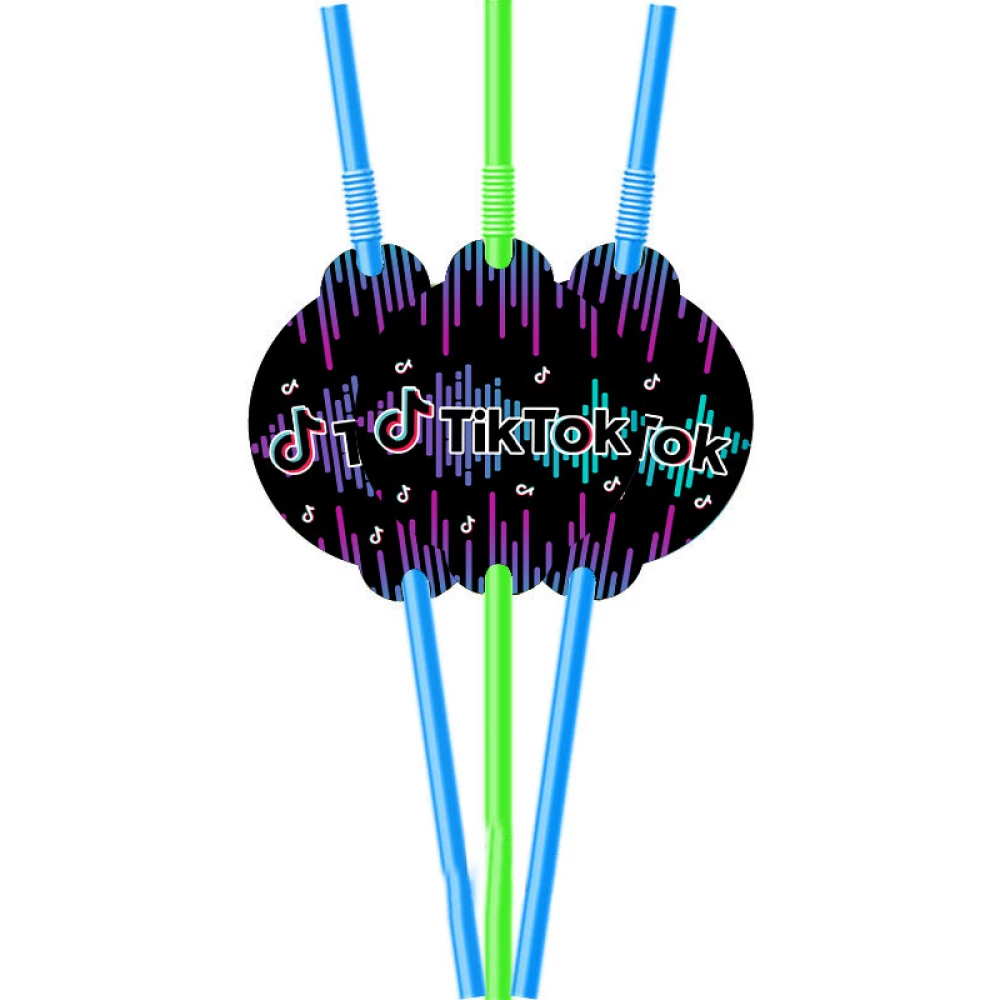 Коктейльные трубочки “Тик Ток“ с гофрой  (10 шт.) малотиражное издание-