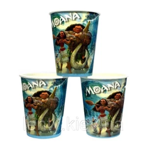 Изображение товара -  Стаканчики бумажные Моана/Moana (10шт/уп. 250 мл.) одноразовые детские -