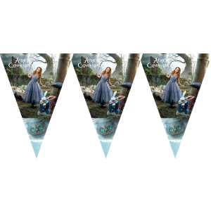 Изображение товара - Вымпелы (из 3-угольных флажков) “Алиса в стране чудес“ малотиражные издания-