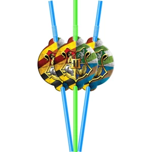 Зображення товара -  Коктейльні трубочки з гофрою Гаррі Поттер (10 шт./уп.) малотиражне видання-