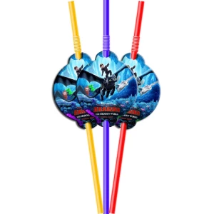 Зображення товара - Коктейльні трубочки “Як приборкати дракона“ (10 шт.)