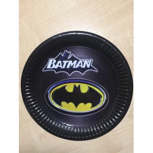 Изображение товара - Тарелки бумажные Бетмен 18см. (Поштучно)