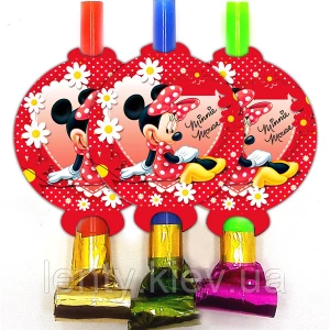 Изображение товара - Язычки - гудки карнавальные Мини Маус, (6 шт./уп.) -