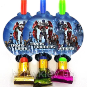 Изображение товара - Язычки - гудки Трансформеры (6 шт./уп.), Синий