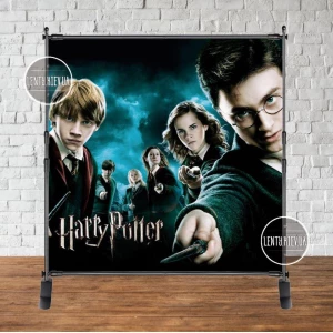 Изображение товара - Баннер “Гарри Поттер (все герои)“ 2х2м - Фотозона (виниловый) на день рождения -