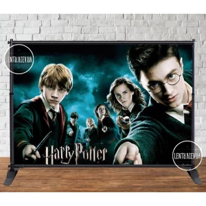 Изображение товара - Баннер “Гарри Поттер (все герои)“ 3х2м - Фотозона (виниловый) на день рождения -