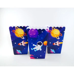 Изображение товара - Коробочки для попкорна “Космос“ 5шт 14х9х9 см -