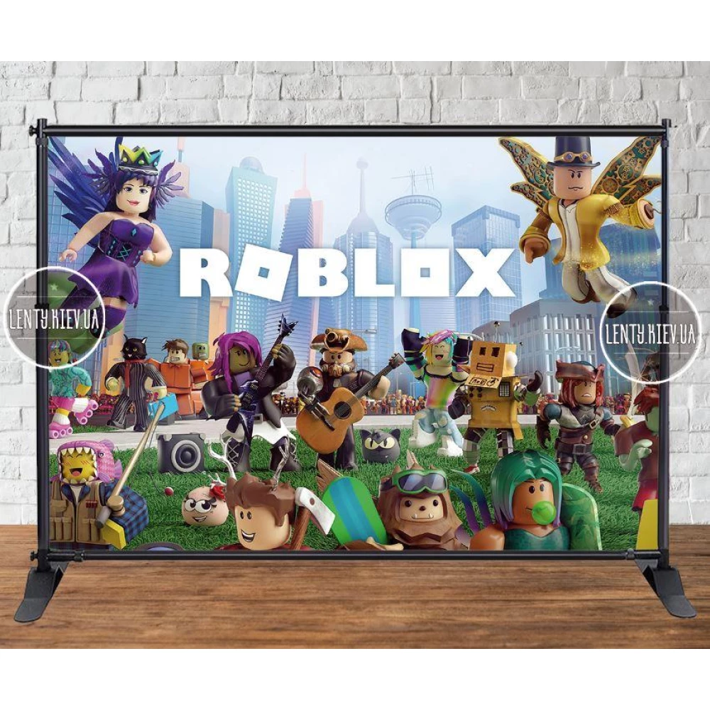 Баннер “Роблокс / ROBLOX“ 3х2м - Фотозона (виниловый) на день рождения