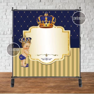 Изображение товара - Баннер 2х2м “Маленький принц. Год у власти“ - Фотозона (виниловый) на день рождения (без каркаса) -