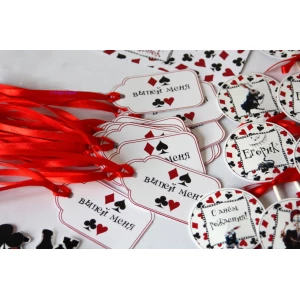 Изображение товара - Бирки для еды тематические из картона -малотиражные издания-