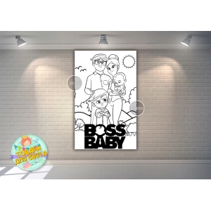 Изображение товара - Плакат-Раскраска “Босс молокосос“ 120х75 см