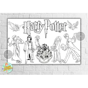 Изображение товара -  Раскраска - Плакат “Гарри Поттер / Harry Potter“ 120х75 см