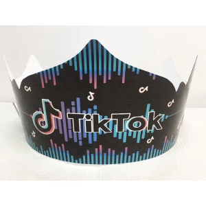 Изображение товара -  Корона картонная “Тик Ток“ тематические на детский День рождения -