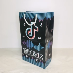 Изображение товара -  Пакет бумажный “Тик Ток“ 21х12х6см-