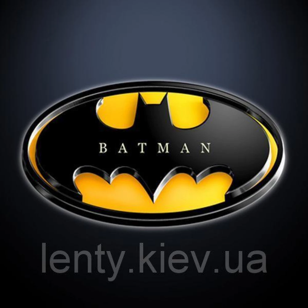 Дитячі запрошення “Бетмен / Batman чорний“(Укр.мова) тематичні (малотиражні)-
