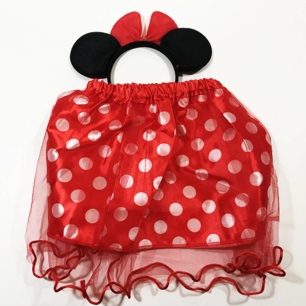 Костюм - НАБОР Минни Маус (Юбка, Ободок)