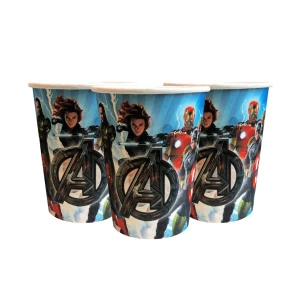 Изображение товара -  Стаканчики бумажные Мстители/Супергерои/AVENGERS (250мл) / Марвел (10шт/уп. 250 мл.) одноразовые детские -