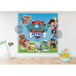 Изображение товара -  Плакат “Щенячий патруль“ команда 150х150 см -