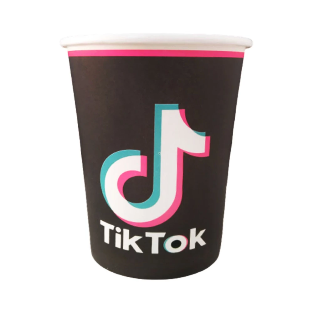 Стаканчики “Тик Ток“ (8шт/уп. 250мл.) бумажные одноразовые детские