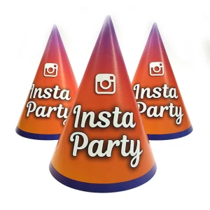 Изображение товара -  Колпачки “Инстаграм/Instagram Party“ (поштучно) карнавальные