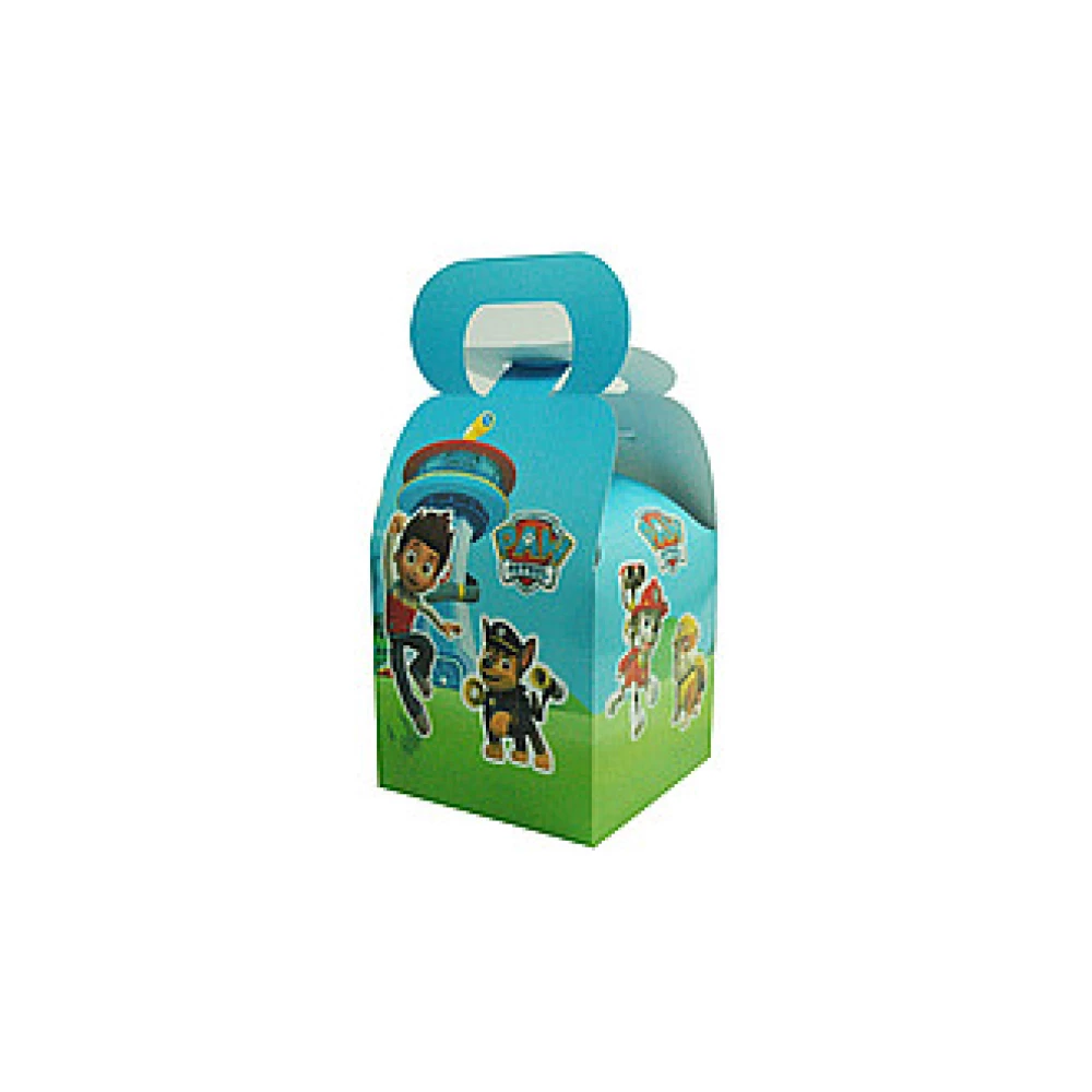 Коробочка щенячий патруль для подарков и угощений 10х10х10