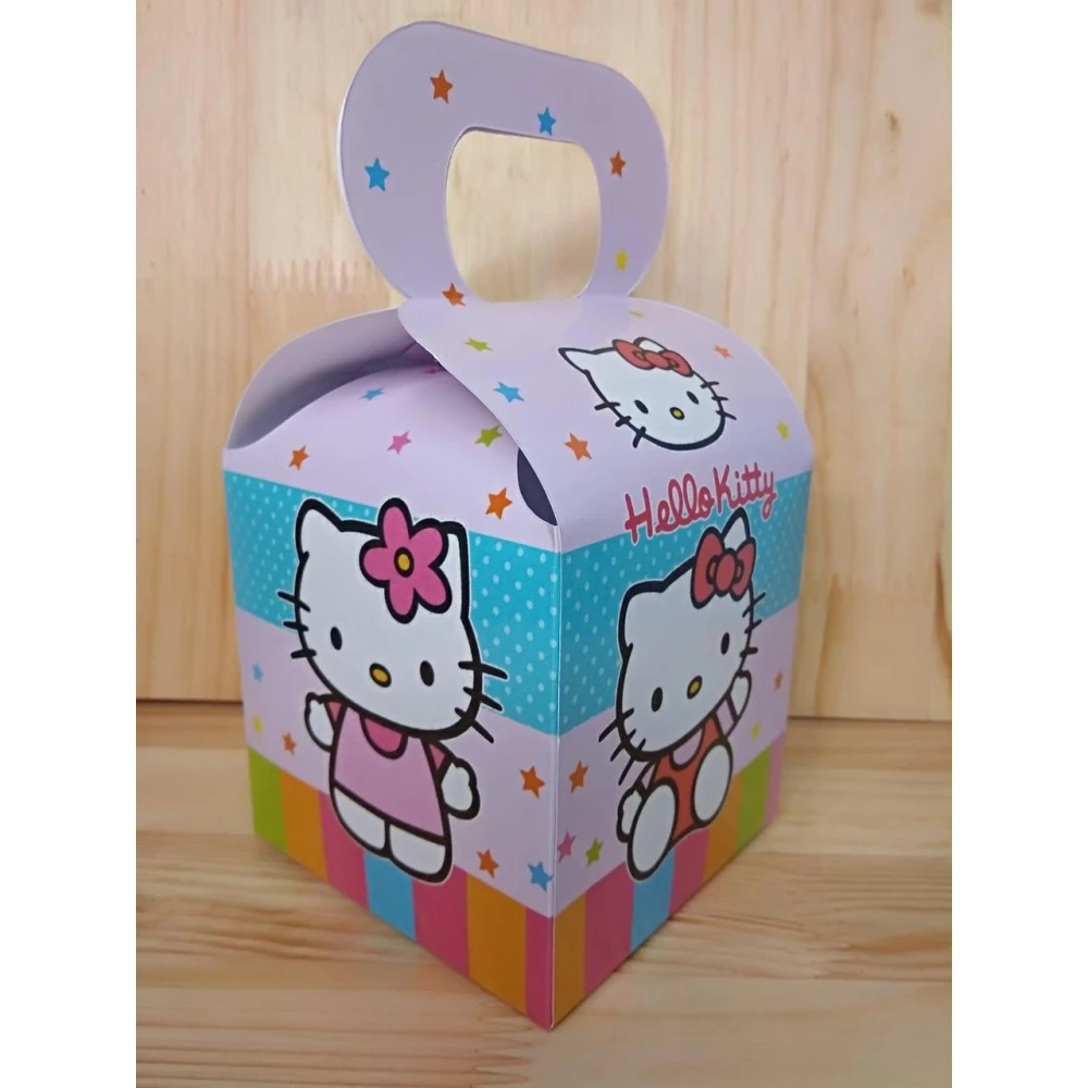 Коробочка “Хелоу Китти“ для подарков и угощений 10х10х10 малотиражные -
