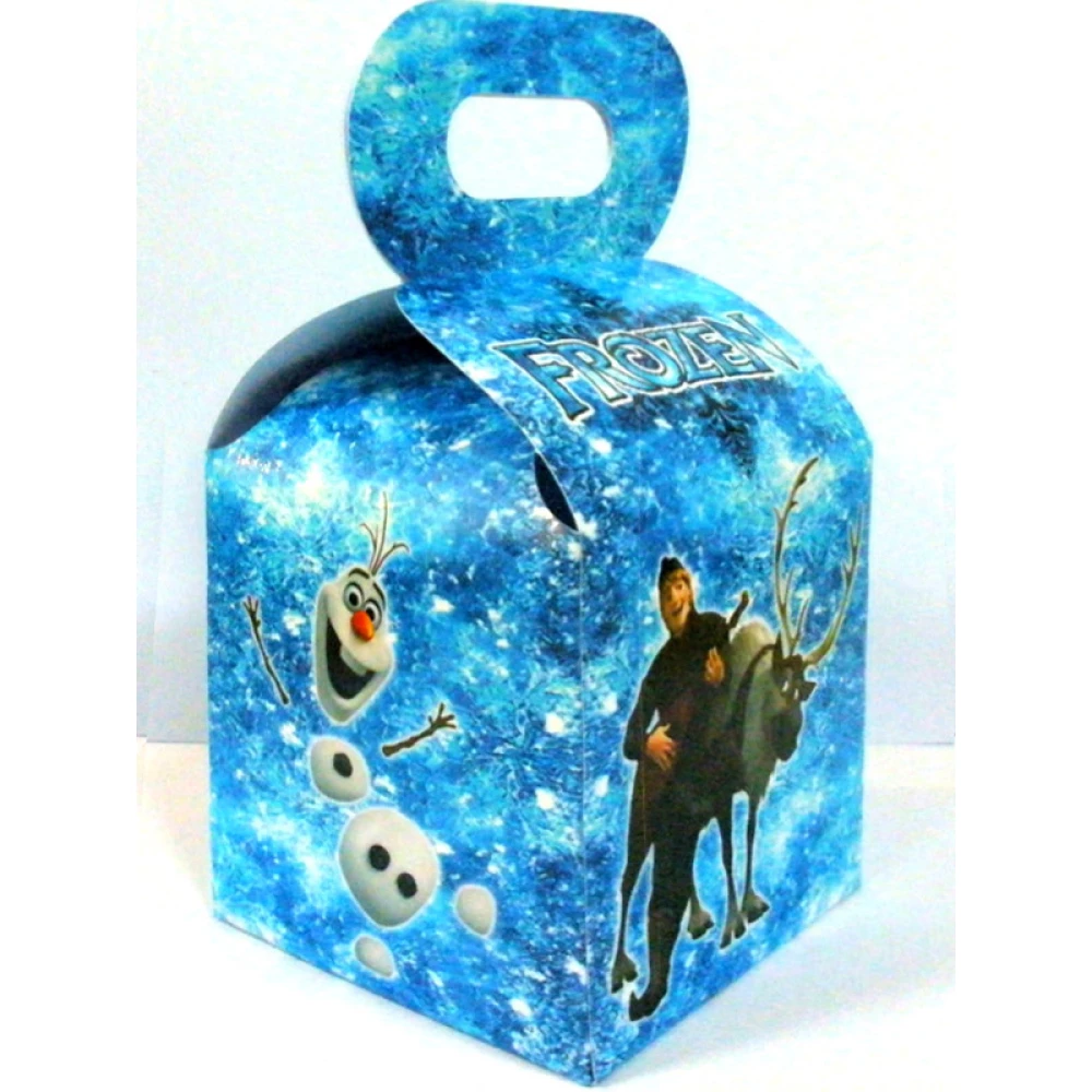 Коробочка “Холодное сердце“ для подарков и угощений 10х10х10 см. малотиражные -