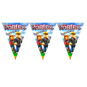 Изображение товара - Вымпелы (из 3-угольных флажков) “Роблокс“ -малотиражные издания-